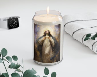 The Assumption of Mary  - Scented Prayer Candle, 13.75oz - Tall Size - Religious Prayer Candle - Catholic Art