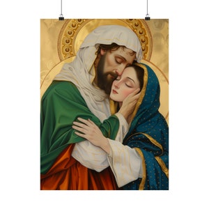 Saints Aquila and Priscilla - Sanctified Souls Print - Multiple Sizes - Premium Matte Vertical Posters - Catholic Art for the home