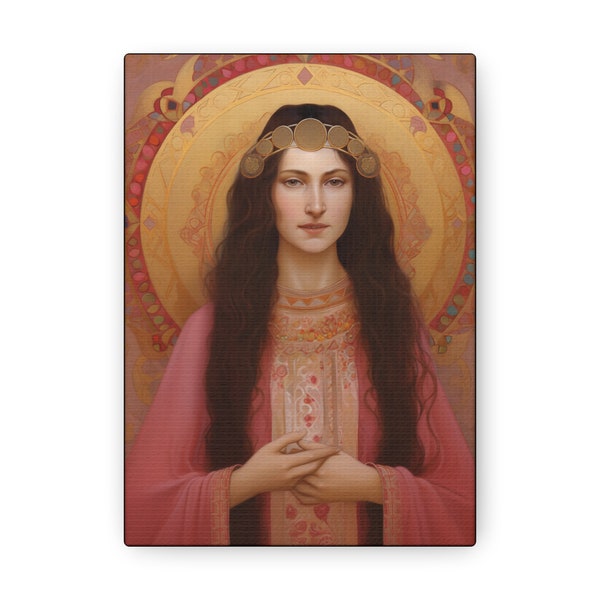 Saint Apollonia - Gallery Wrapped Canvas - Sanctified Souls Print - Religious Art for your Home