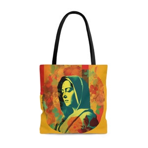 Maria Mutter Gottes Tragetasche - Katholische Glaube inspirierte Tragetasche - Alltagstasche - Maria die Jungfrau - Doppelseitig