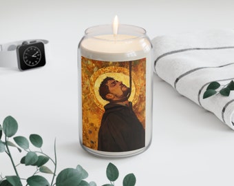 Saint John Ogilvie - Scented Prayer Candle, 13.75oz -  Candle - Catholic Art - prayer room Scented Candle - Religious gift