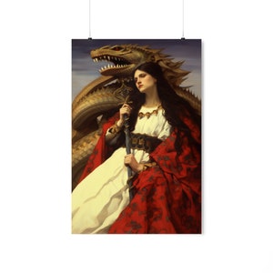 Heilige Martha van Bethanië - Print geheiligde zielen - Meerdere formaten - Premium matte verticale posters