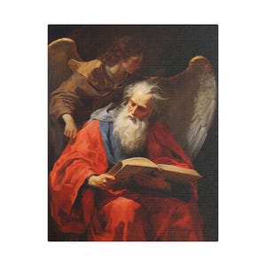 Saint Matthew the Apostle - Museum Wrapped Canvas - Sanctified Souls Print - Religious Art for your Home
