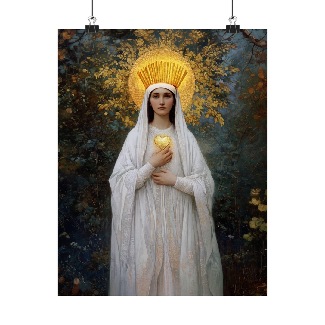 Our Lady of Beauraing - Our Lady of the Golden Heart - Marian Art ...