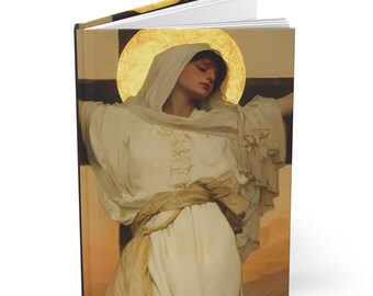 Saint Julia of Carthage - Hardcover Lined Journal - Devotional - Double sided Journal - Catholic Devotional Journal Book - Notebook