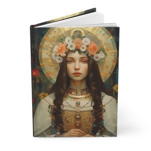 Saint Dorothy Hardcover Lined Journal - Devotional Notebook - Double sided lined Journal - Prayer Diary