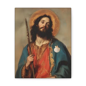 Saint James the Greater - Apostle - Gallery Wrapped Canvas - Print ...
