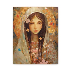Saint Maria Goretti - Museum Wrapped Canvas - Sanctified Souls Print - Religious Art for your Home