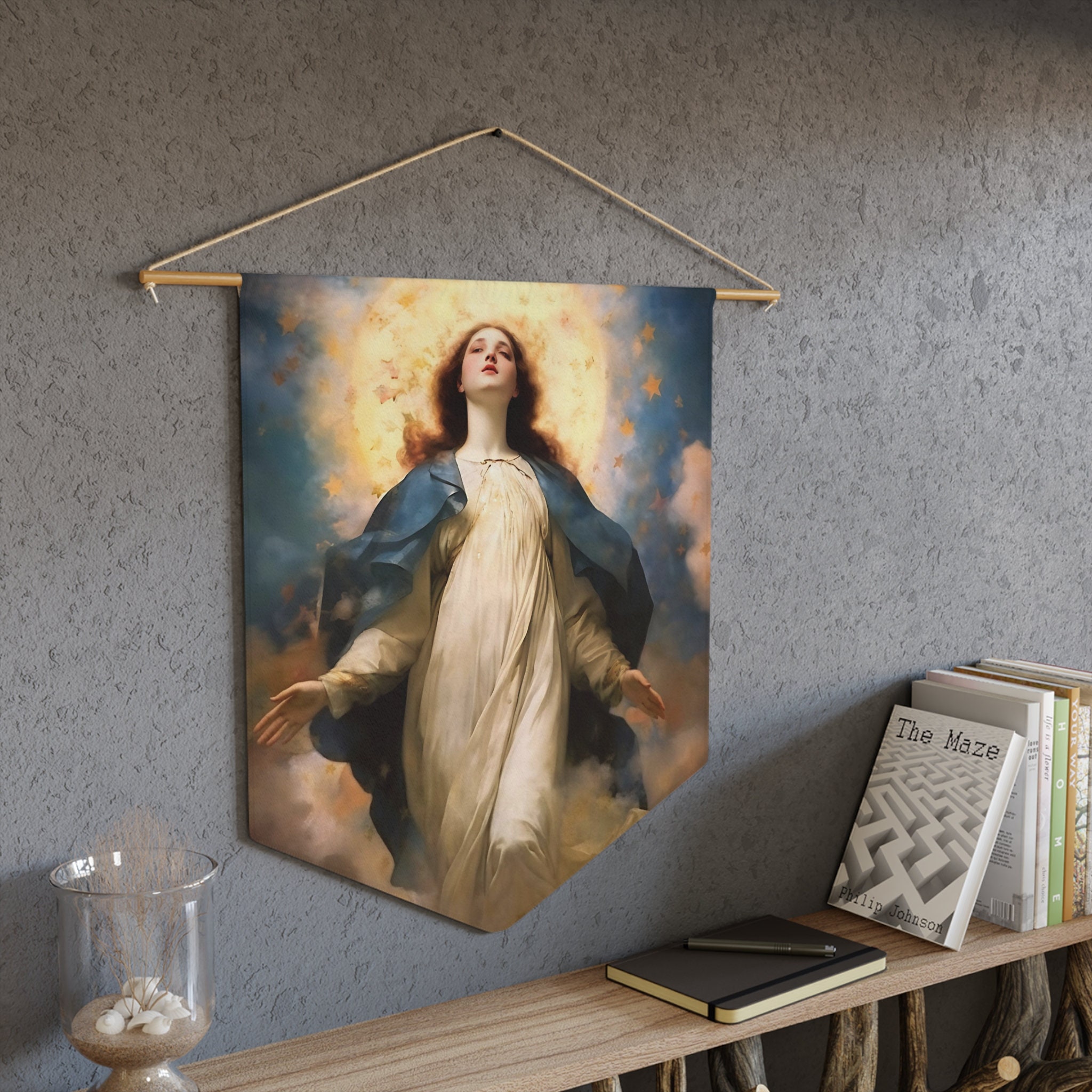 The Assumption of Mary Wall Banner / Wall Hanging / Pennant - Religious ...