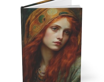 Saint Mary Magdalene Hardcover Lined Journal - Devotional Notebook - Double sided lined Journal - Prayer Diary - Front and back print