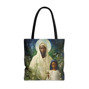 Saint Joachim Tragetasche - Vater der Jungfrau Maria - Schutzpatronin der Väter - vom katholischen Glauben inspirierte Tragetasche - doppelseitige Tasche