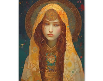 Saint Mary Magdalene Canvas Print - Multiple Sizes - Catholic Home art - Museum Wrapped Canvas - Sanctified Souls Print