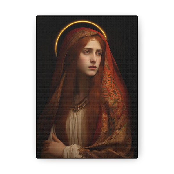 The Beloved Disciple - Mary Magdalene's Devotion - Gallery Wrapped Canvas - Sanctified Souls Print - Religious Art for your Home