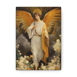 Saint Gabriel the Archangel - Gallery Wrapped Canvas - Sanctified Souls Print - Religious Art for your Home