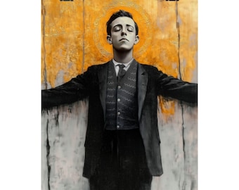 Beato Miguel Pro - Impresión de las Almas Santificadas - Varios tamaños - Pósteres verticales mate premium - Arte de santos católicos - Impresión para sala de oración