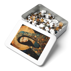 The Beloved Mother : Mary in Portrait - Puzzle and Keepsake Tin - Jigsaw Puzzle (30, 110, 252, 500,1000-Piece) - Religious Puzzle