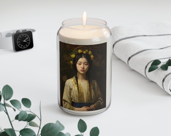 Saint Agatha Lin Candle - Scented Prayer Candle, 13.75oz - Tall Size - Religious Candle - Catholic Art - Religious Gift - Multiple Scents
