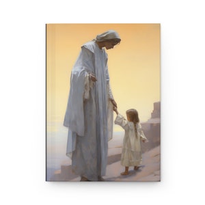 Diario forrado de tapa dura de Santa Ana - Cuaderno devocional - Diario de tapa dura forrado de doble cara - Diario de oración - Madre a María