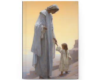 Saint Anne hardcover gelinieerd dagboek - devotional notebook - dubbelzijdig gelinieerd hardcover dagboek - gebedsdagboek - moeder tot Maria
