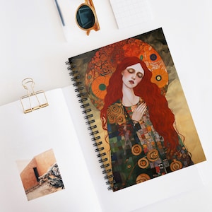 Mystery of Mercy - Saint Mary Magdalene Journal - Sanctified Souls Art - Religious Based Notebook - Spiral Notebook - Ruled Line - Catholic