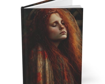 Saint Mary Magdalene Hardcover Lined Journal - Devotional Notebook - Double sided lined Hardcover Journal - Catholic Art