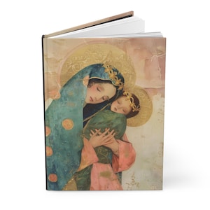 La Dulce Abogada de las Almas - María Auxiliadora - Diario de Tapa Dura con Rayas - Cuaderno Devocional - Diario con Rayas de Doble Cara