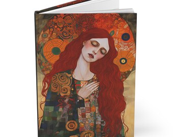 Saint Mary Magdalene Hardcover Lined Journal - Devotional Notebook - Double sided lined Hardcover Journal - Catholic Art - Prayer Journal