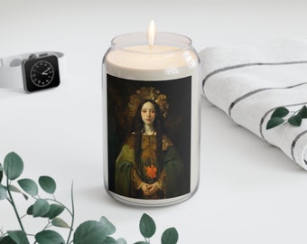 Saint Elizabeth of Portugal  - Scented Prayer Candle, 13.75oz - Tall Size - Religious Prayer Candle - Catholic Art