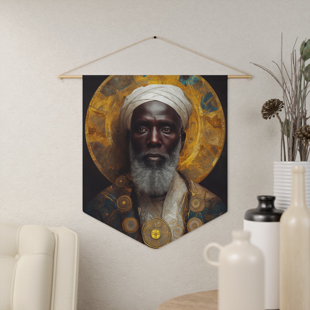 Saint Benedict the Moor Wall Banner / Wall Hanging - Unique Religious ...
