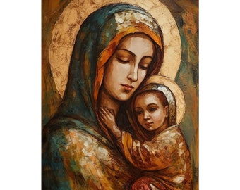 聖母子像 ロマン主義 油彩画　絶版ポスター　B2サイズ　マリア様　イエスキリスト 楽天市場】聖母マリア ポスターの通販