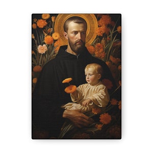 Saint Cajetan - Gallery Wrapped Canvas - Sanctified Souls Print - Religious Art for your Home