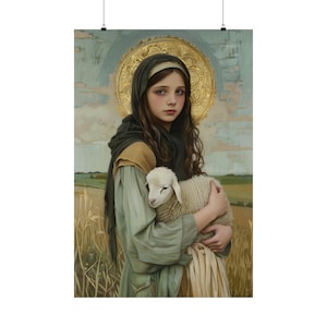 Saint Belina - Multiple Sizes - Premium Matte Vertical Posters - Catholic Art - Religious Poster - Catholic Saint Art - Multiple Sizes