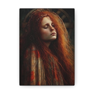 The Penitent Magdalene - Saint Mary Magdalene Canvas Print - Multiple Sizes - Catholic Home art - Gallery Wrapped - Sanctified Souls Print