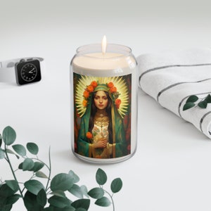 Patroness of Hope : Our Lady of Guadalupe  - Scented Prayer Candle, 13.75oz - Tall Size - Religious Prayer Candle - Religious Gift