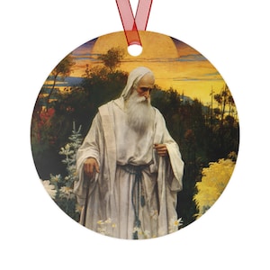 Saint Phocas the Gardener Ornament - Religious Holiday Christmas Ornament and Keepsake - Double sided Keepsake Religious Ornament