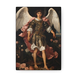 Saint Raphael the Archangel - Gallery Wrapped Canvas - Sanctified Souls Print - Religious Art for your Home