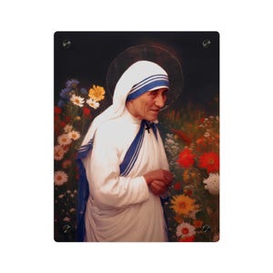 Saint Teresa of Calcutta Wall Art Panel - Ready to Hang Acrylic Print - Catholic Saint Art - Patron Saint Print - No Frame needed