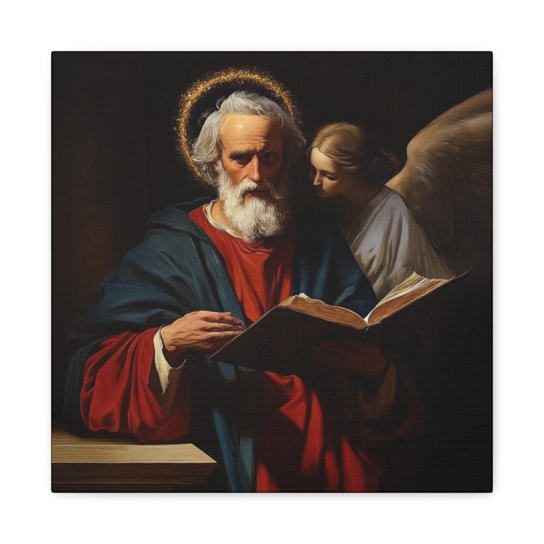 Saint Matthew the Apostle - Gallery Wrapped Canvas - Print - Religious ...
