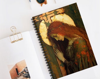 The Eternal Hope of Mary Magdalene Journal - Sanctified Souls Art - Religious Based Notebook - Spiral Notebook - Ruled Line - Catholic Art