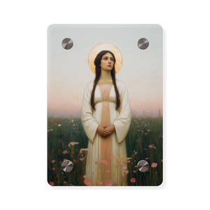 Saint Sabina Wall Art Panel - Ready to Hang Acrylic Print - Catholic Saint Art - Patron Saint Print - No Frame needed