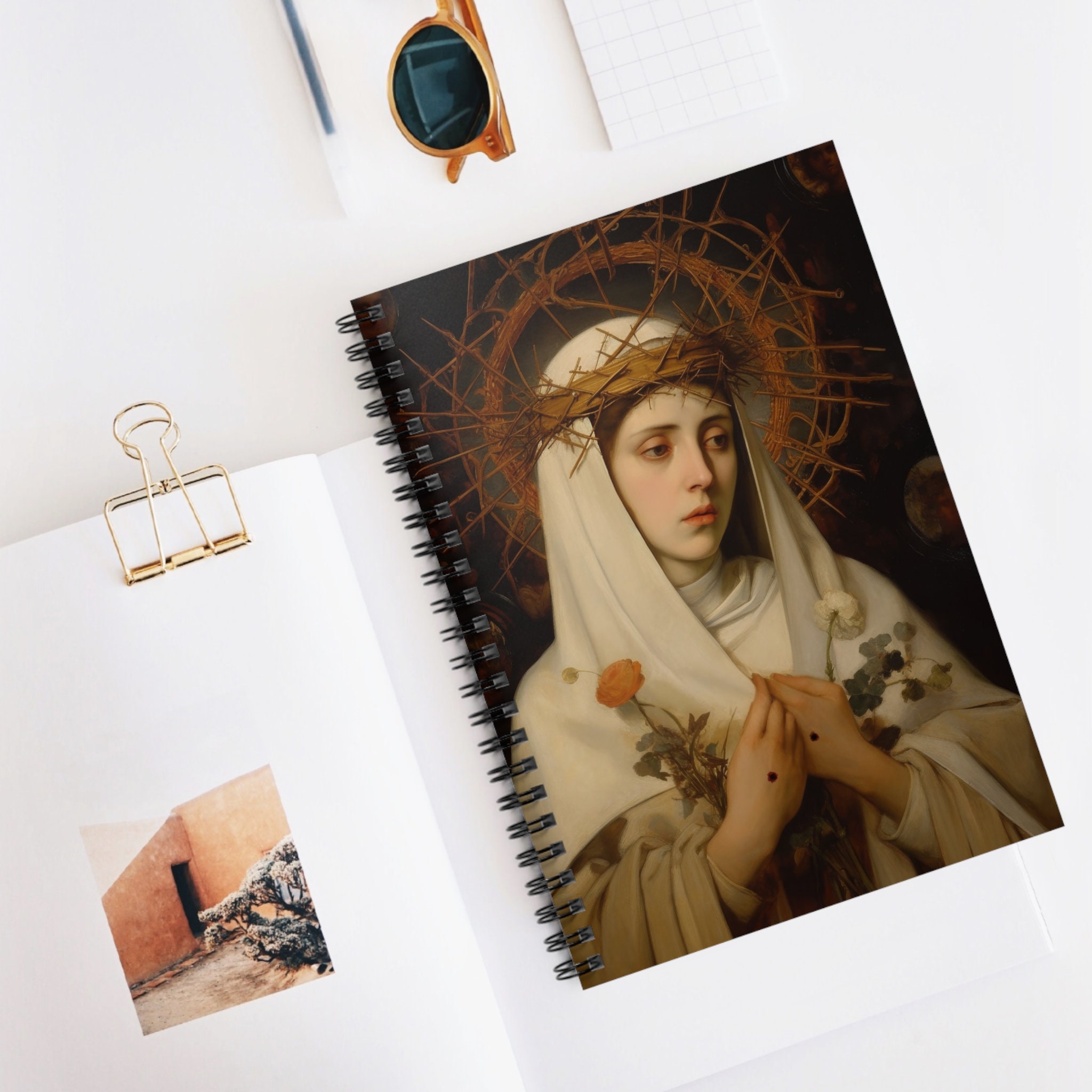 Saint Catherine of Siena Spiral Journal - Sanctified Souls Art ...