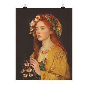 Radiance of Repentance - Mary Magdalene&#39;s Renewal - Catholic home - Multiple Sizes - Premium Poster - Catholic Art - Christian Decor
