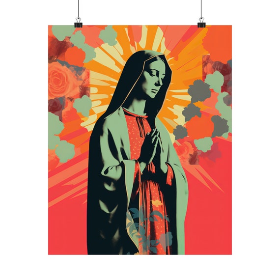 Queen of Heaven : Mother Mary in Prayer - Sanctified Souls Print