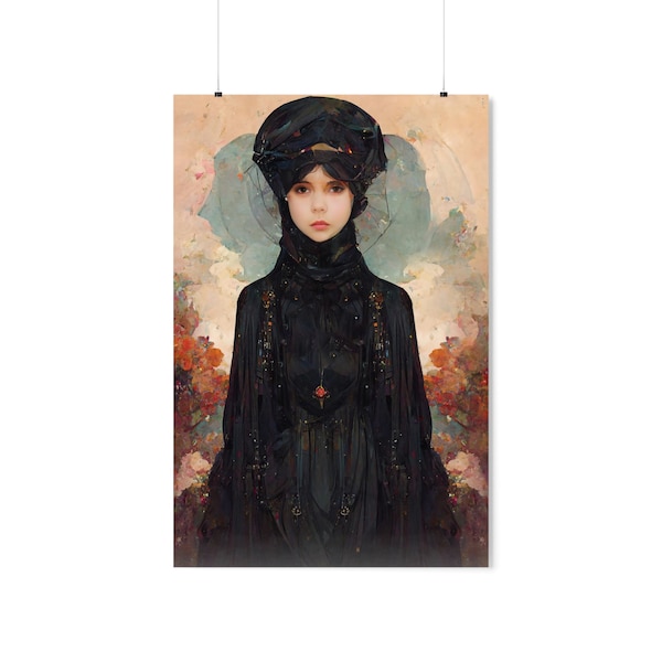 Sainte Elizabeth Ann Seton - Impression Âmes sanctifiées - Plusieurs tailles - Posters verticaux mats haut de gamme