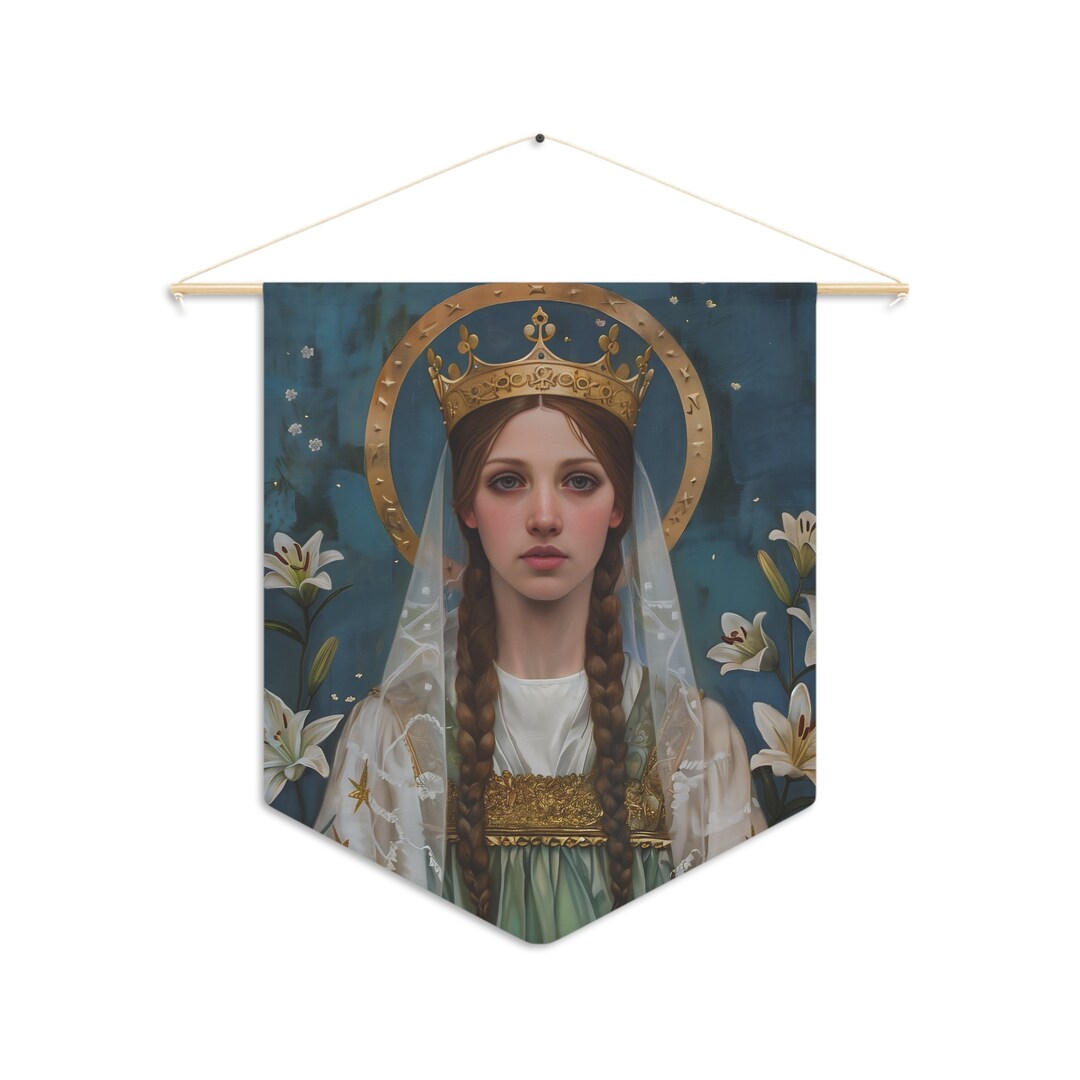 Saint Isabelle of France Wall Banner / Wall Hanging - Prayer Room Art ...