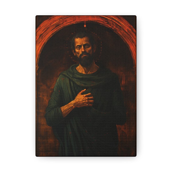 Saint Bartholomew Canvas Print - Multiple Sizes - Catholic Home art - Gallery Wrapped Canvas - Sanctified Souls Print