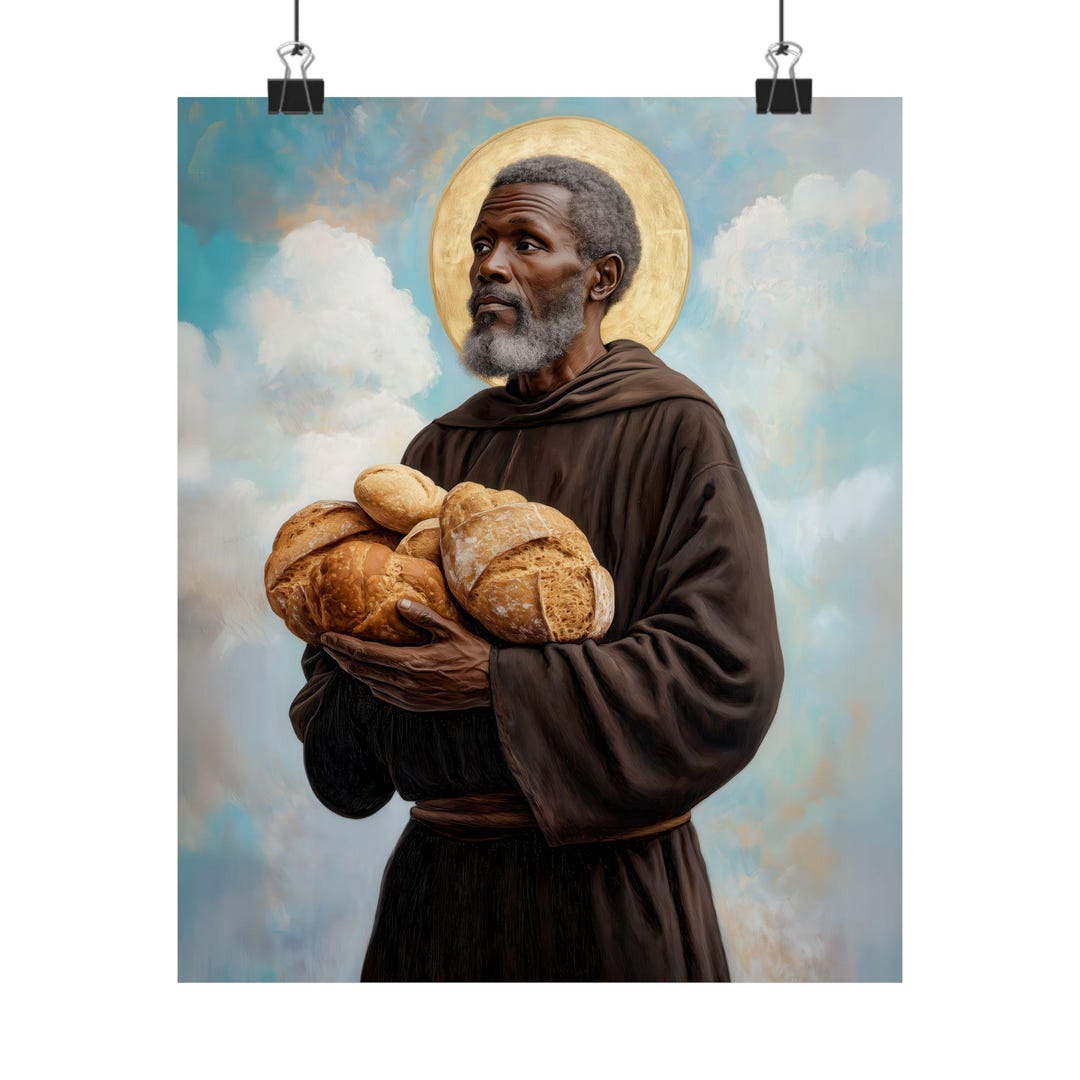 Saint Benedict the Moor - Sanctified Souls Print - Multiple Sizes ...