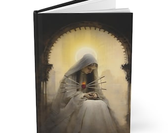 Our Lady of Smarts hardcover gelinieerd dagboek - devotional notebook - dubbelzijdig gelinieerd hardcover dagboek - gebedsdagboek - Mother Mary