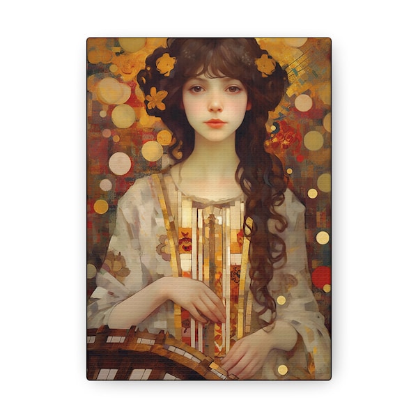 Saint Cecilia - Gallery Wrapped Canvas - Sanctified Souls Print - Religious Art for your Home