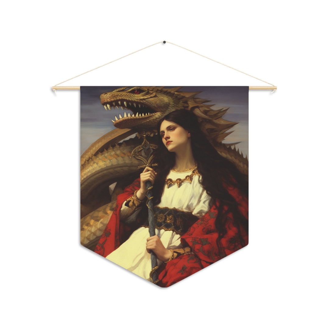 Saint Martha of Bethany Wall Banner / Wall Hanging / Pennant Religious